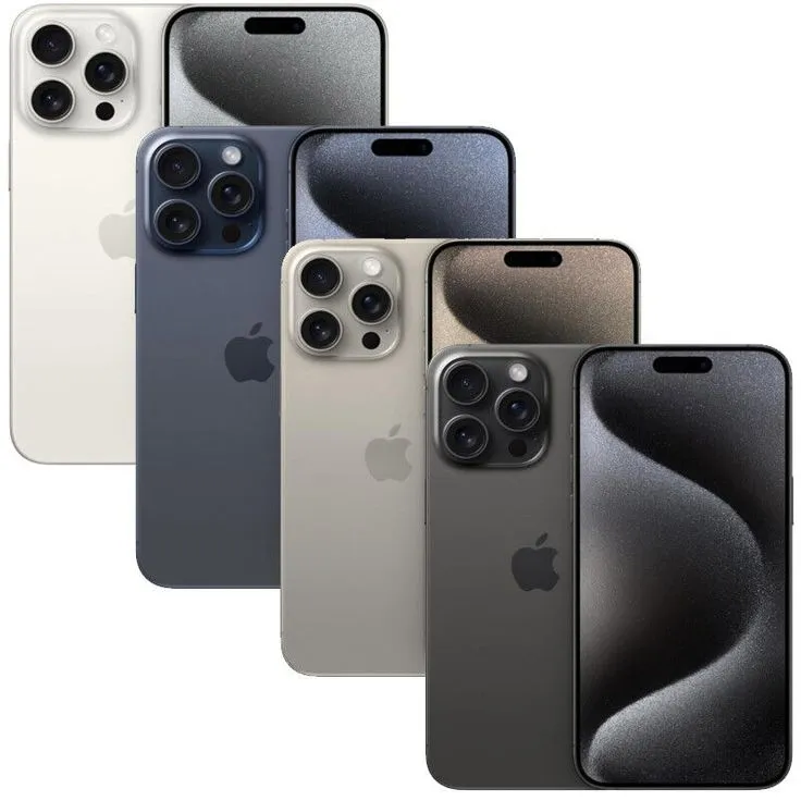 گوشی طرح آیفون مدل اپل iphone 15 pro max دو سیم کارت واقعی ظرفیت 128 گیگابایت رم 8 شرکت اچ کیو HQ (حافظه نمایشی 1 ترابایت ) با گارانتی معتبر